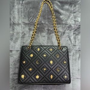 Tory Burch Fleming charm large shoulder bag